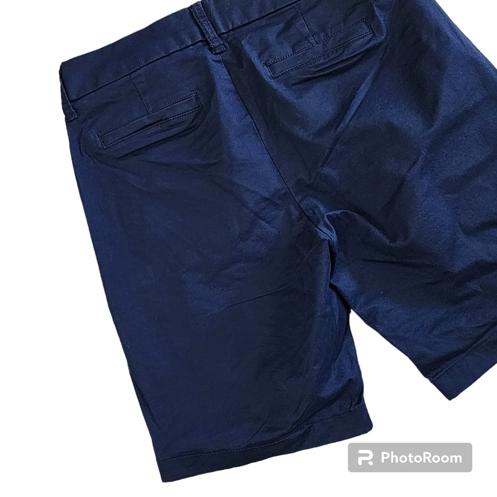 J Crew Factory Frankie Bermuda Chino Shorts Size 00 Blue - Picture 5 of 9